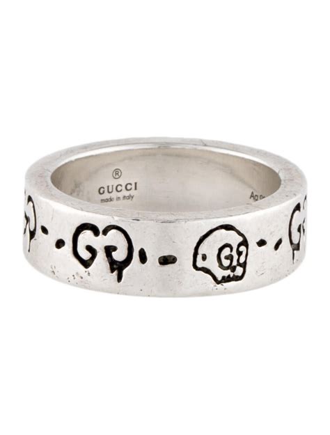 gucci ghost sterling ring|gucci ghost ring used.